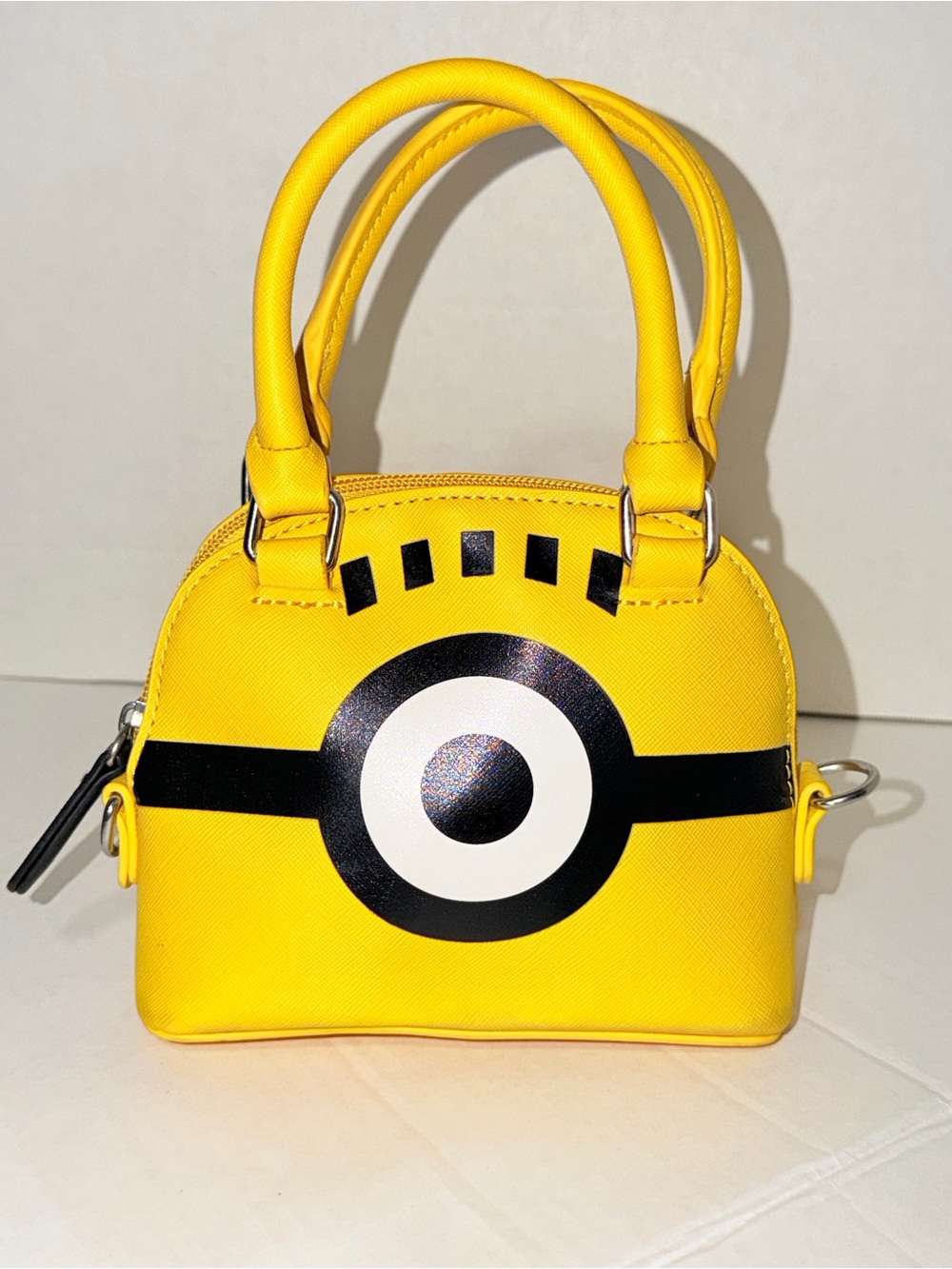 Yellow Kids Minion-Inspired Crossbody Bag